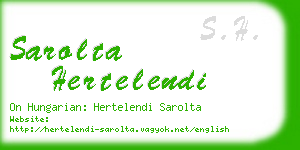 sarolta hertelendi business card